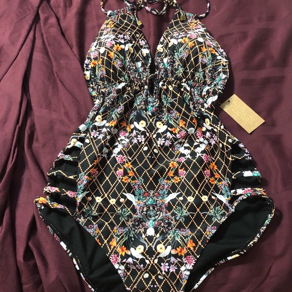 Rachel Roy halter top one piece chic Large NWT’s - Picture 4 of 7